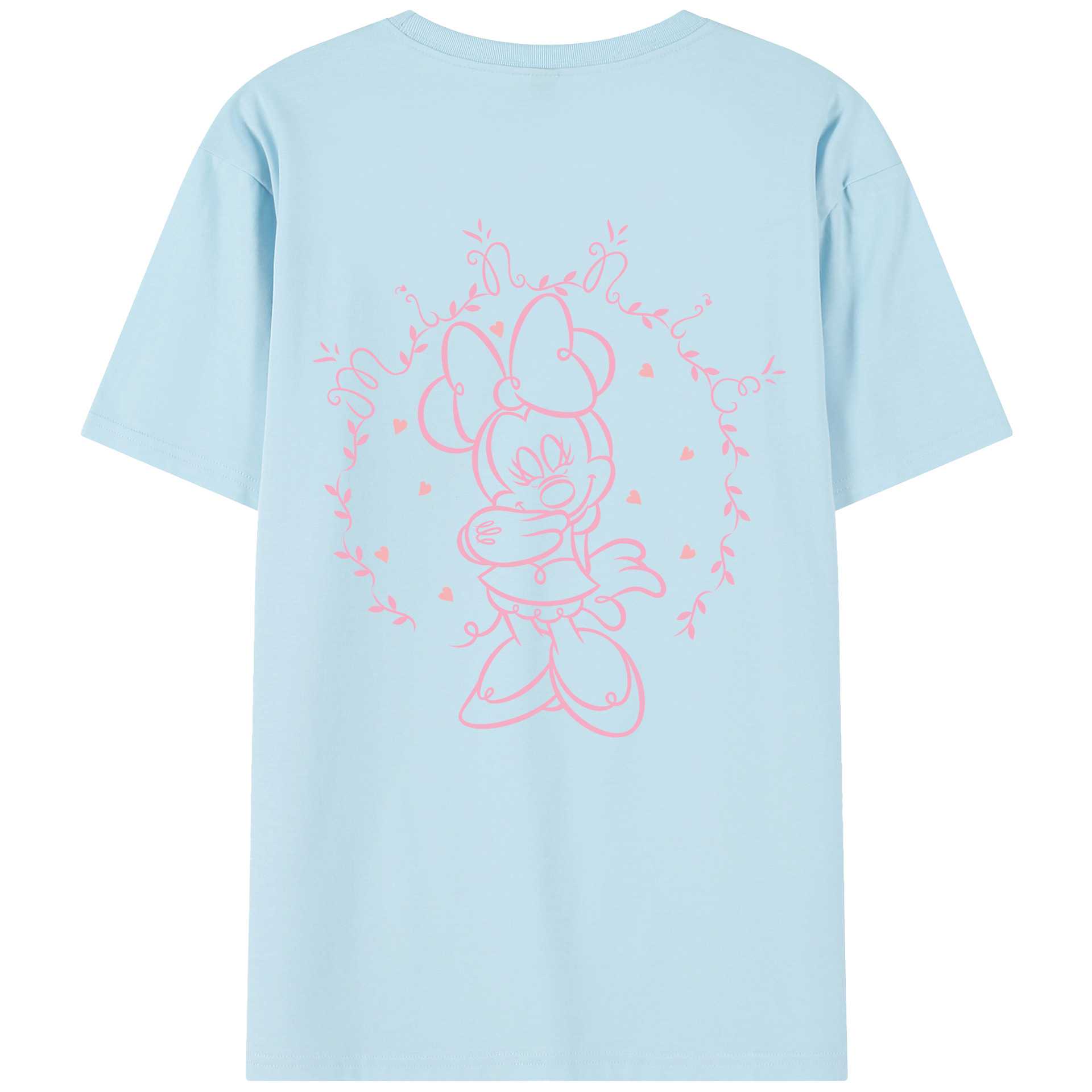 （画像用） ミッキーマウス Mickey Mouse 綿100％半袖Tシャツ（背面プリント）